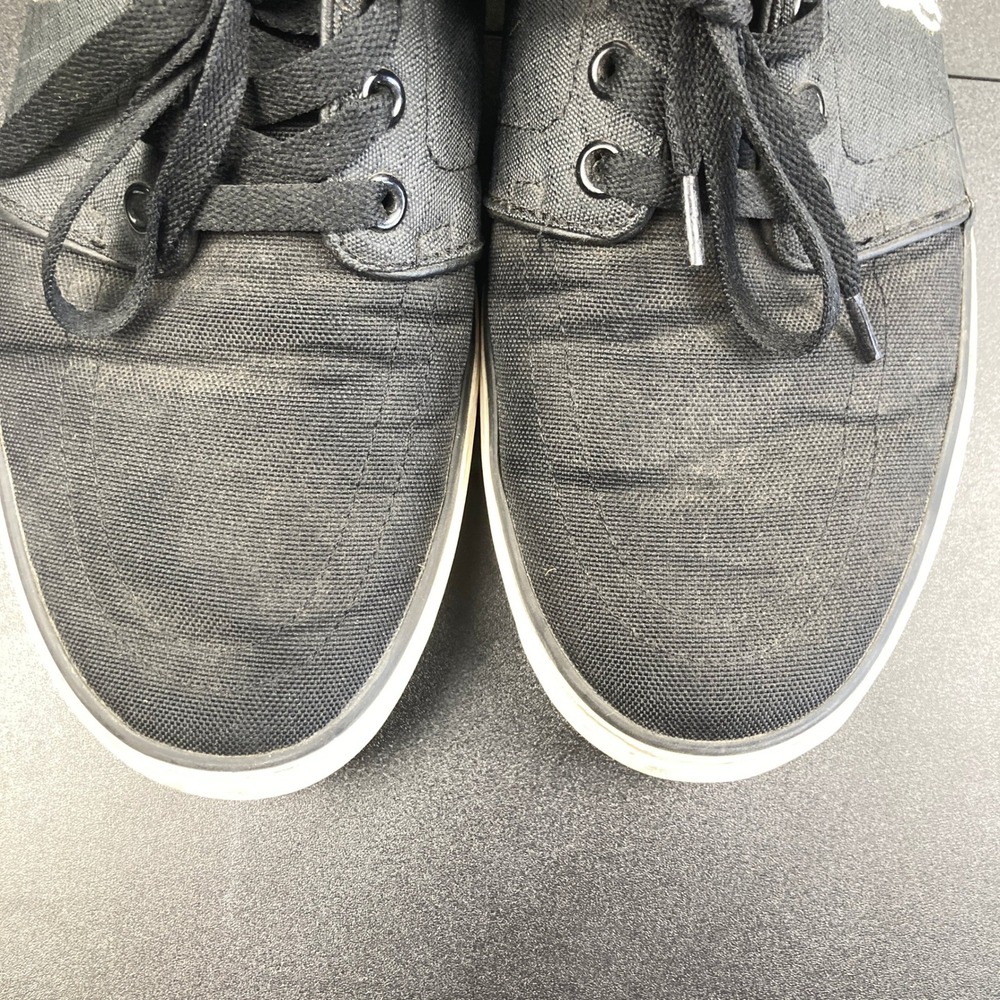 Polo Ralph Lauren Faxon Low Black Canvas Casual Shoes Sneakers Men's Size‎ 9D